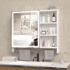 Modern 32x28inches bathroom cabinets, medicine cabinets with mirrors and LED lights