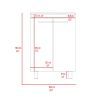 Khari 24" Floor Cabinet, Double Door, Two Shelves -Light Oak